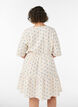 Trykt bomullskjole med elastisk midje, Beige, Model image number 2