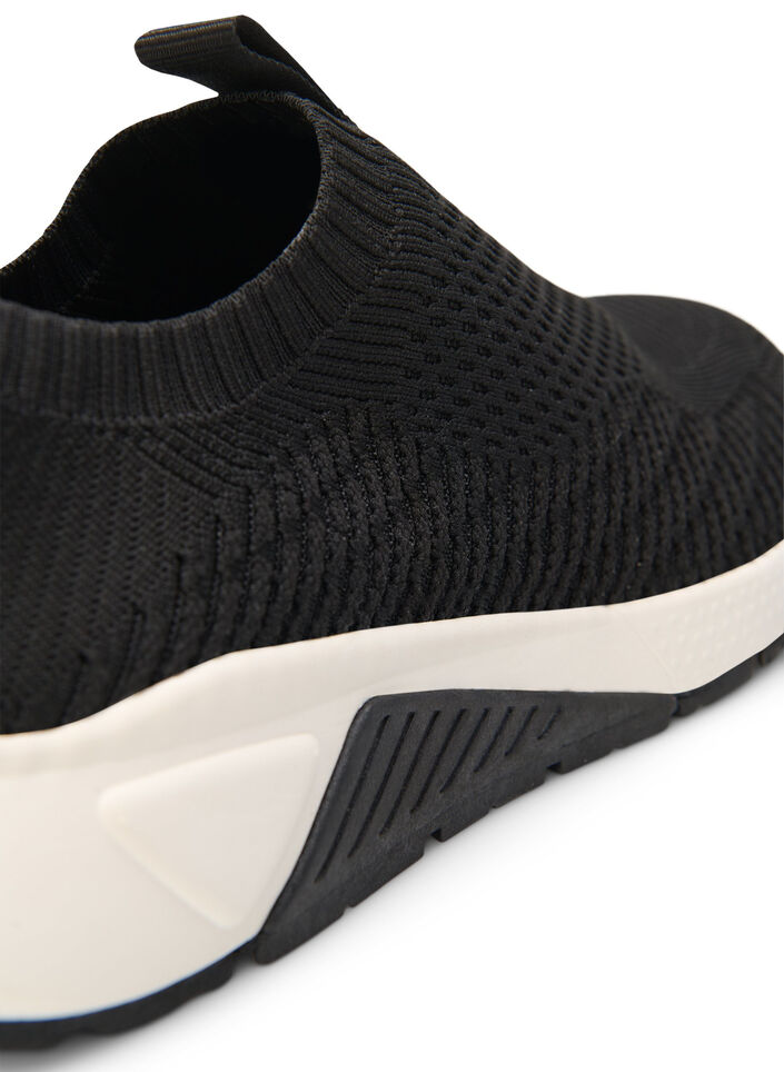 Slip-on-sneaker med bred passform, Black, Packshot