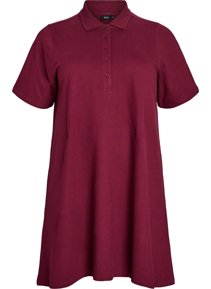 Kort A-formet polokjole, Mørk Bordeaux, Packshot image number 0