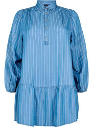 Stripet TENCEL™ denim tunika, Blue Stripe