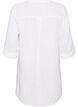 Bomullsmuslin tunika med broderie anglaise, Hvit, Packshot image number 1