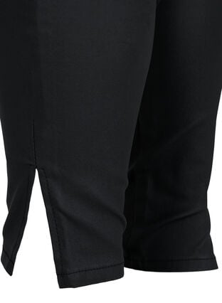 Coated leggings med splitter, Black, Packshot image number 3