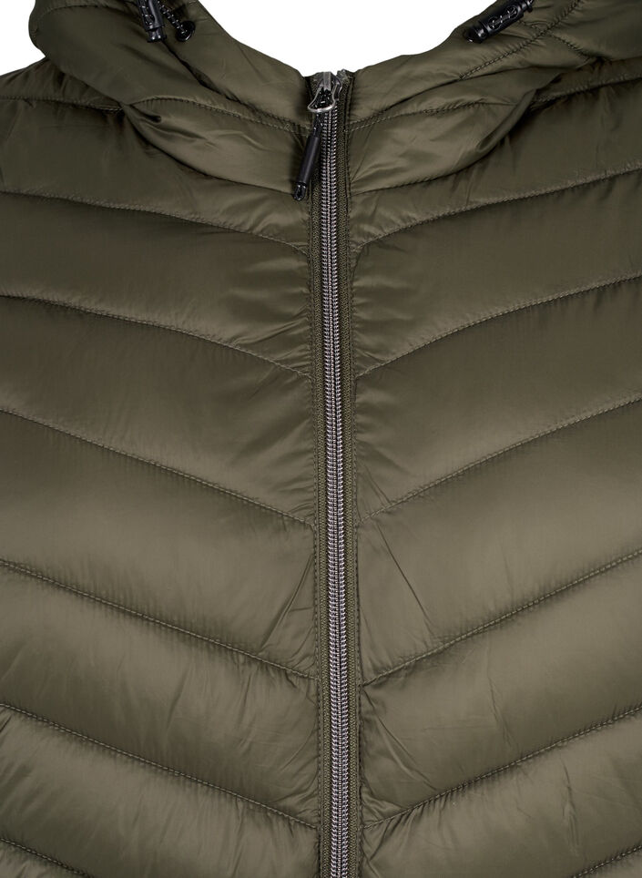 Lett jakke med hette, Gr&oslash;nn, Packshot image number 2