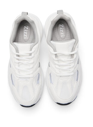 Wide fit sneakers, White, Packshot image number 1