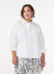 Klassisk bomullsskjorte med en Loose fit, Hvit, Model image number 0