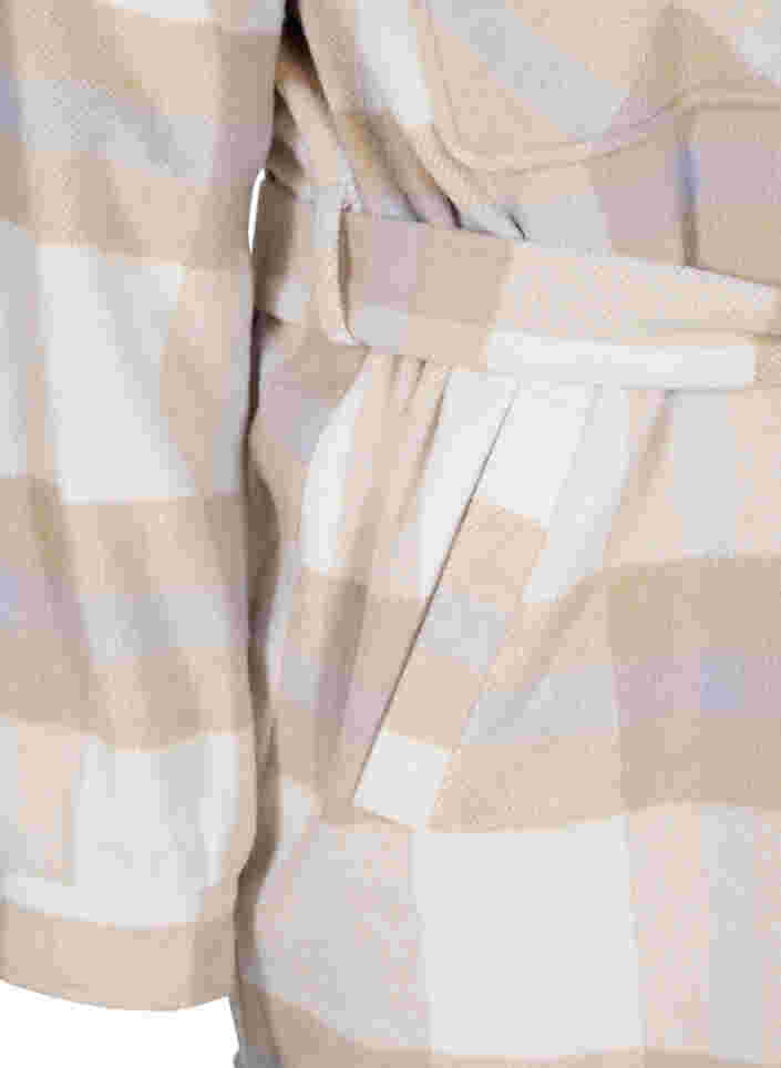 Rutete skjortejakke med belte, Nomad Check Comb, Packshot image number 3