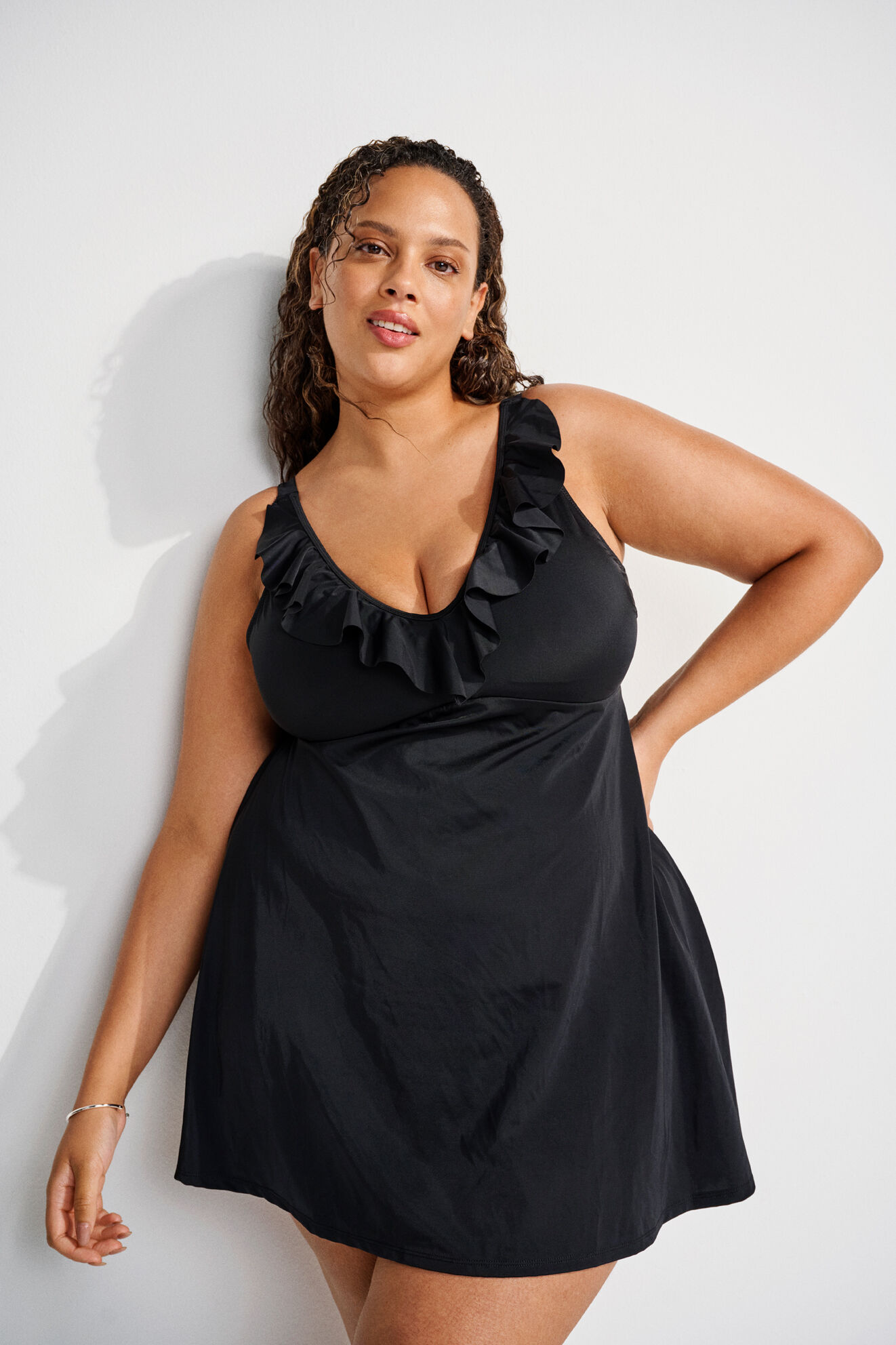 Badedrakt med volanger, , Model