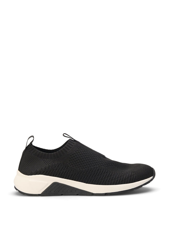 Slip-on-sneaker med bred passform, Black, Packshot