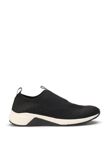 Zizzi Wide fit - Slip-on joggesko, Svart, Packshot image number 0
