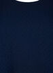 Langermet bluse med tekstur, Navy Blazer, Packshot image number 2