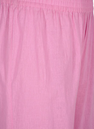7/8-bukse i bomullsblanding med lin, Rosebloom, Packshot image number 2