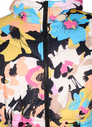 Zizzi Fargerik jakke med hette, Multi Color, Packshot image number 2