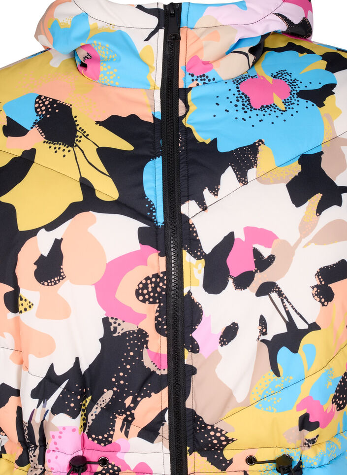 Fargerik jakke med hette, Multi Color, Packshot image number 2
