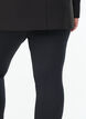 Mønstrede leggings med regular waist, Svart, Model image number 3