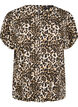 Kortermet bluse med leopardmønster, Leopard AOP, Packshot image number 0