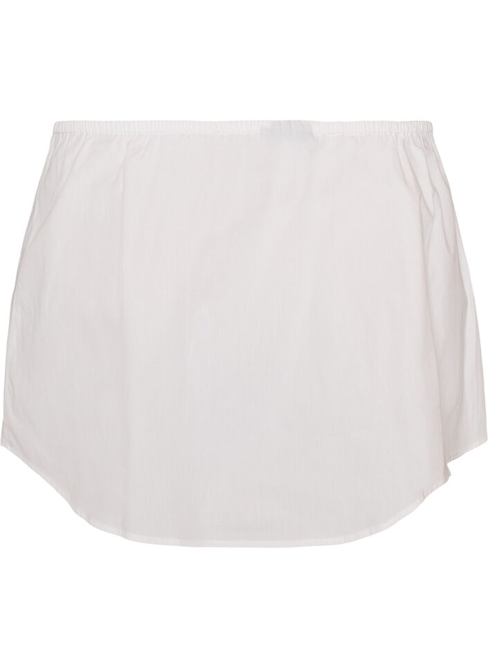Skjorteforlenger i 100% bomull, Hvit, Packshot image number 1