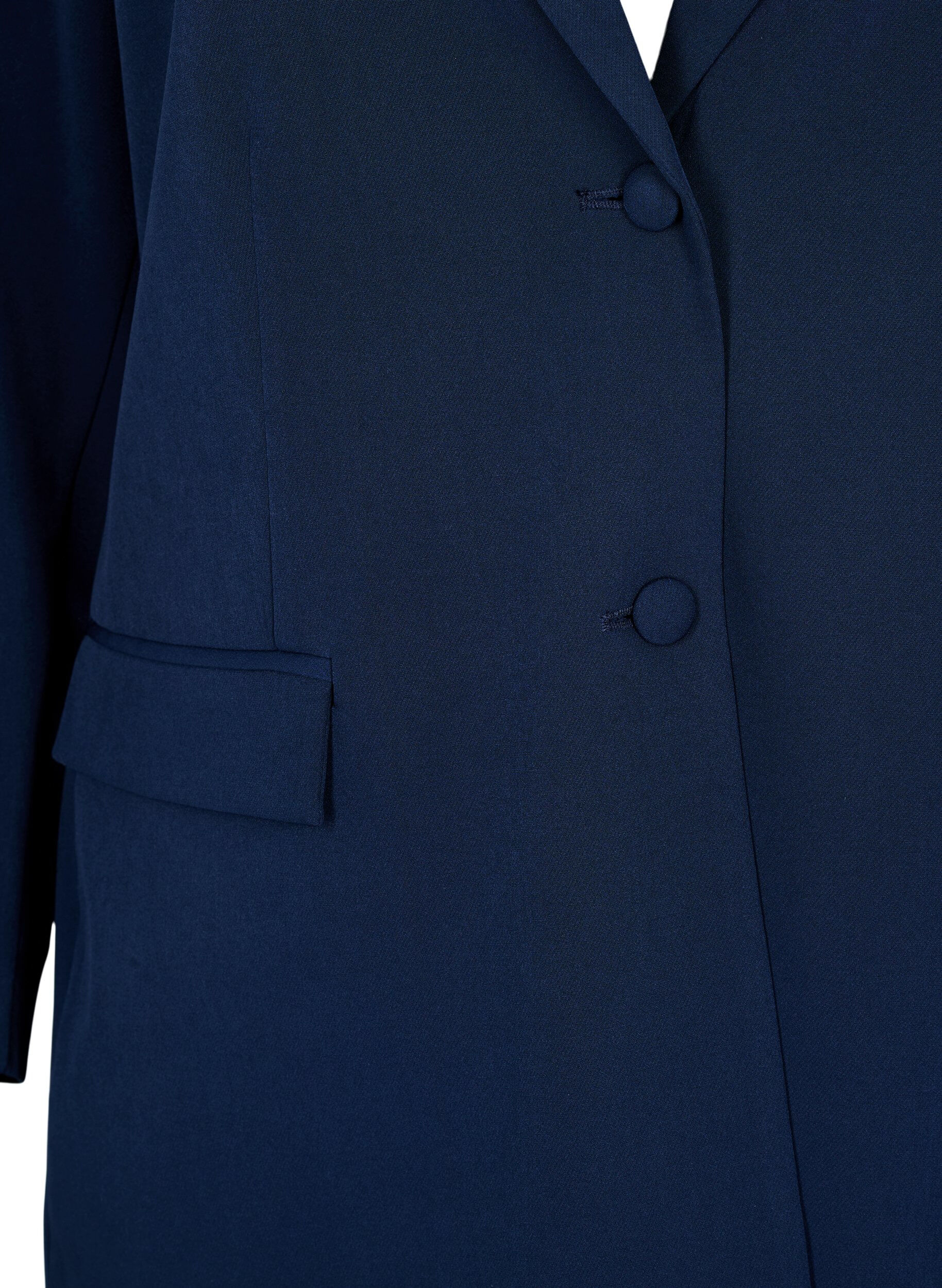 ZizziKlassisk blazer med knappelukking, Bl&aring;, Packshot image number 2