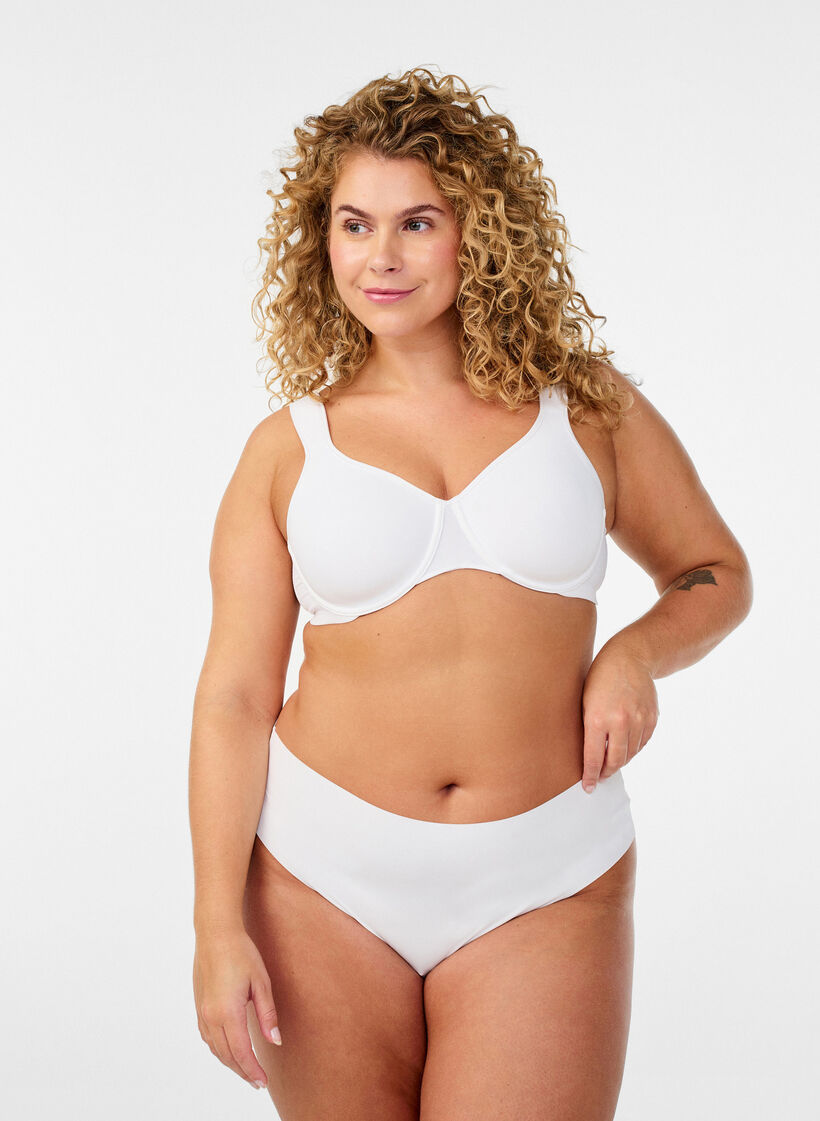 Minimizer-BH med polstrede stropper, Hvit, Model