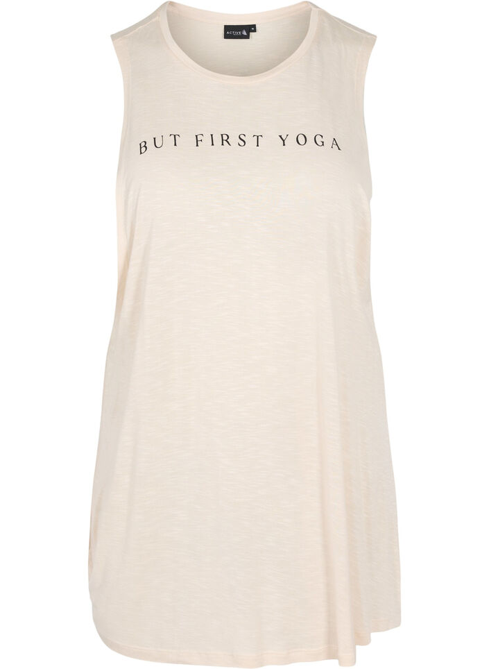 Ermeløs treningstopp i viskose, Lilac Ash w. BlackP., Packshot image number 0