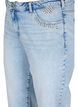 Cropped Vera jenas med nagler, Light blue denim, Packshot image number 2