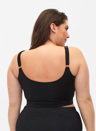 Zizzi Bikinioverdel med justerbare stropper, Black, Model image number 1