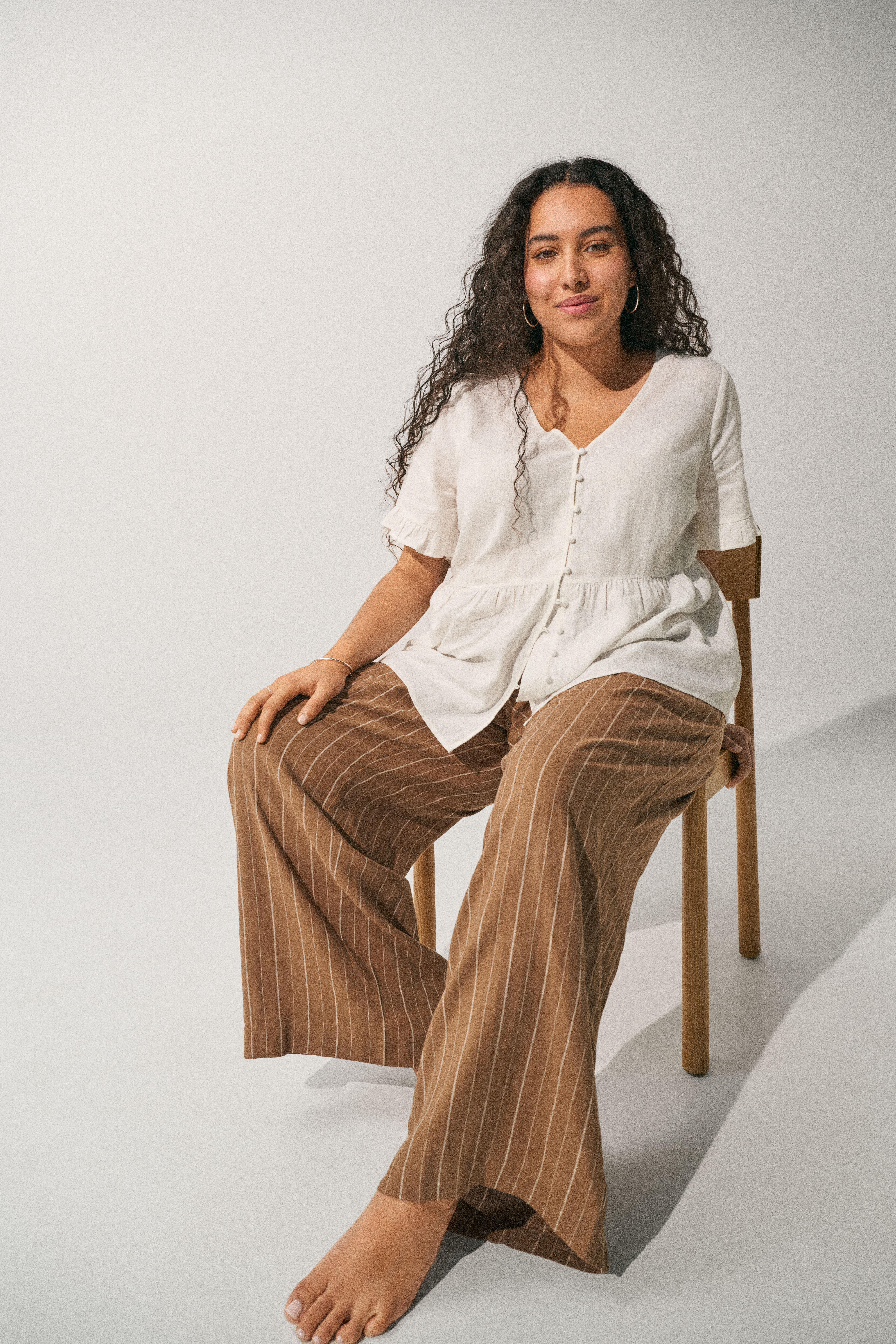 Zizzi Antrekk i lin og viskose, , Model