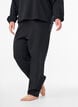 Løstsittende bukser i modalblanding, Svart, Model image number 2