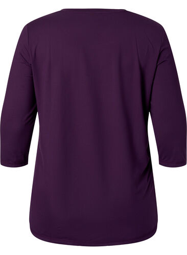 Treningsgenser med 3/4-ermer, Purple Pennant, Packshot image number 1