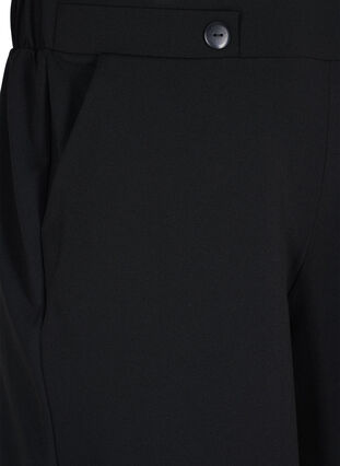 Shorts med lommer og løs passform, Black, Packshot image number 2