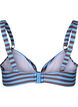 Bikini-BH med bøyler og trykk, Blå, Packshot image number 1