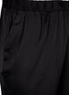 Pyjamasbukse i sateng med elastisk linning, Black, Packshot image number 2