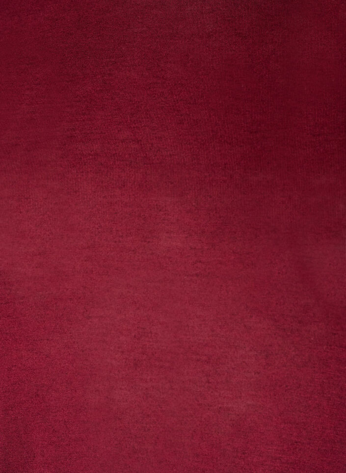Langermet bluse i ull og viskose, R&oslash;d, Packshot image number 2