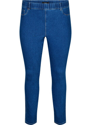 Zizzi Jeggings med høy midje, Blå, Packshot image number 0