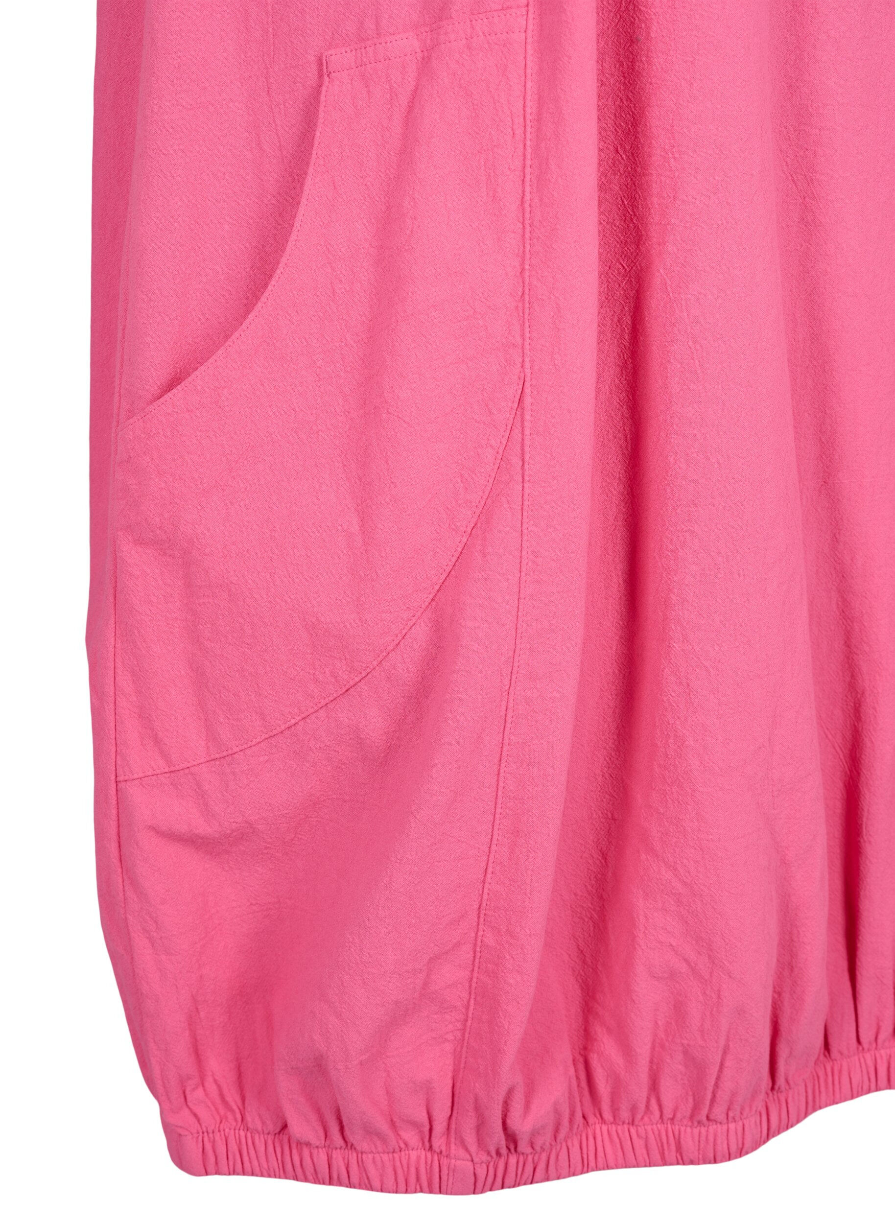 ZizziKortermet bomullskjole, Rosa, Packshot image number 3