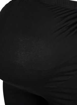 Zizzi Sykkelshorts til gravide med blondekant, Black, Packshot image number 2