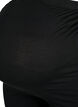 Sykkelshorts til gravide med blondekant, Black, Packshot image number 2