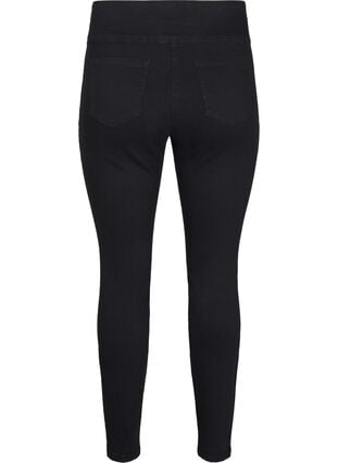 Zizzi Elastiske jeggings med høy midje, Svart, Packshot image number 1