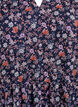 Tunika med blomsterm&oslash;nster og glittertr&aring;der, Bl&aring;, Packshot image number 2