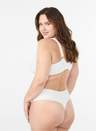 Zizzi Minimizer-BH med polstrede stropper, Hvit, Model image number 2