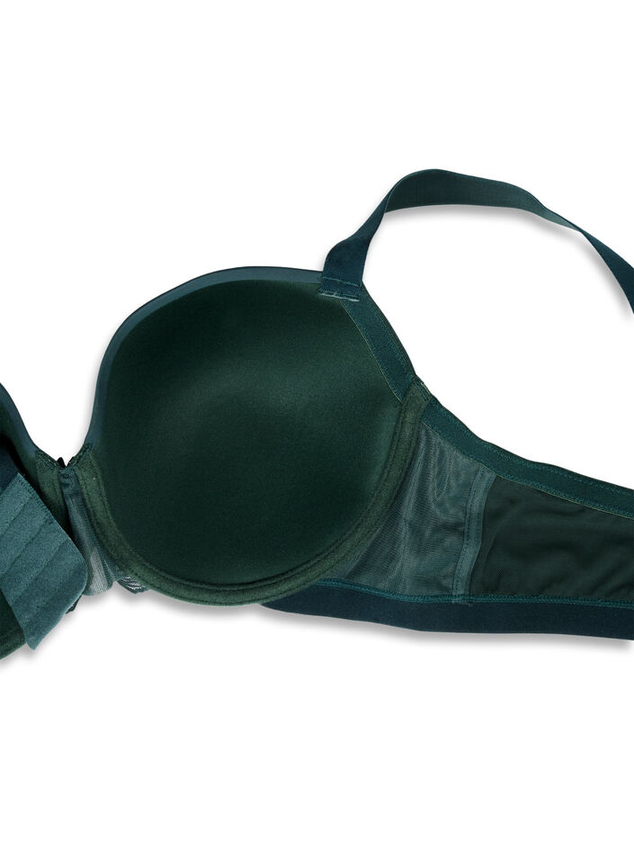 Formstøpt bh med mesh, Grønn, Packshot image number 3