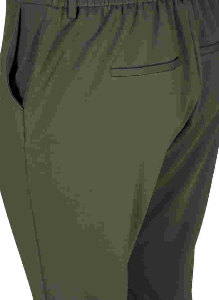 Cropped bukser med lommer, Thyme, Packshot image number 3