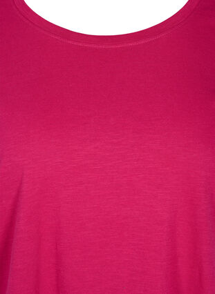 T-skjorte i bomull, Sangria, Packshot image number 2