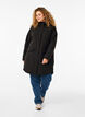 Vannavvisende softshell jakke med vattert f&ocirc;r, Svart, Model image number 1