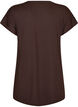 Lang trenings-T-skjorte, Brun, Packshot image number 1