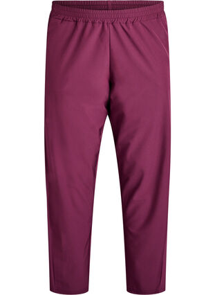 Zizzi Lett treningsbukse med lommer, Grape Wine, Packshot image number 0