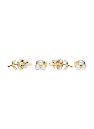 Øredobber 2 stk., Gold, Packshot image number 2