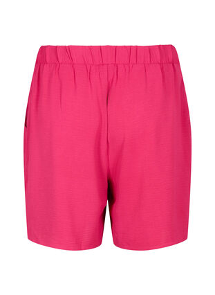 Shorts med lommer og elastisk linning, Pink Peacock, Packshot image number 1