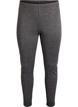 Zizzi Mønstrede leggings med regular waist, Grå, Packshot image number 0