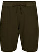 L&oslash;s shorts av bomull med lommer, Gr&oslash;nn, Packshot image number 0
