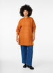 Lang strikket bluse med lange ermer, Autumnal Mel., Model image number 2